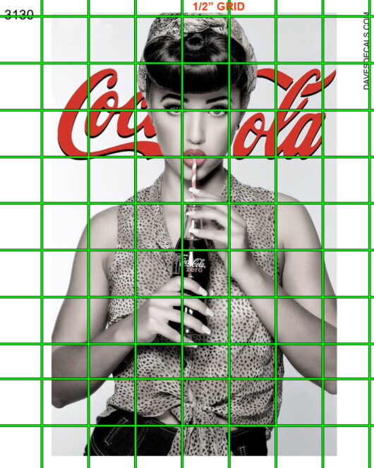 3130-COKE MODERN  LG VERTICAL WALL  BILLBOARD