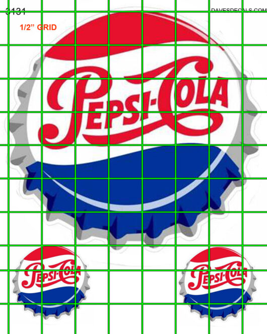 3131-LG PEPSI COLA  ADVERTISING  SIGN