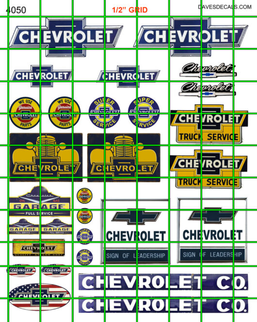 4050 - CHEVROLET  DEALER SET