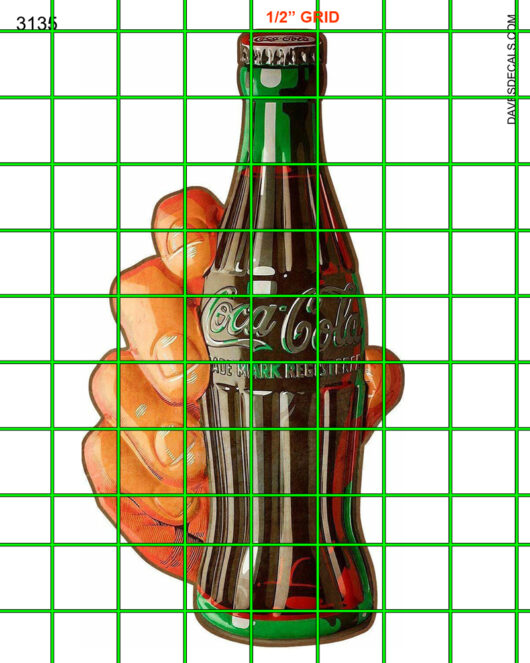 3135-LG COKE w/ HAND ADVERTISING  SIGN