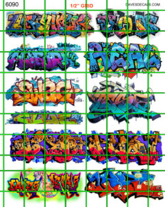6090 - URBAN BOXCAR TRAIN WALL GRAFFITI STREET ART