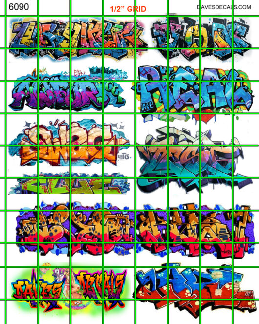 6090 - URBAN BOXCAR TRAIN WALL GRAFFITI STREET ART