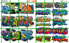 NH218 MODERN GRAFFITI LARGE AND SMALL