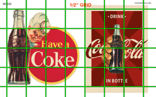 NH222 - COKE WALL SIGNS N SCALE