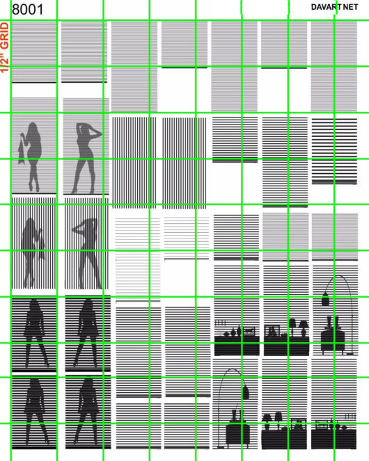 8001A - WINDOWS SILHOUETTES