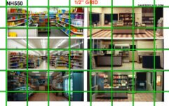 NH550 N SCALE - INTERIOR IMAGES GROCERY & GAS STATION